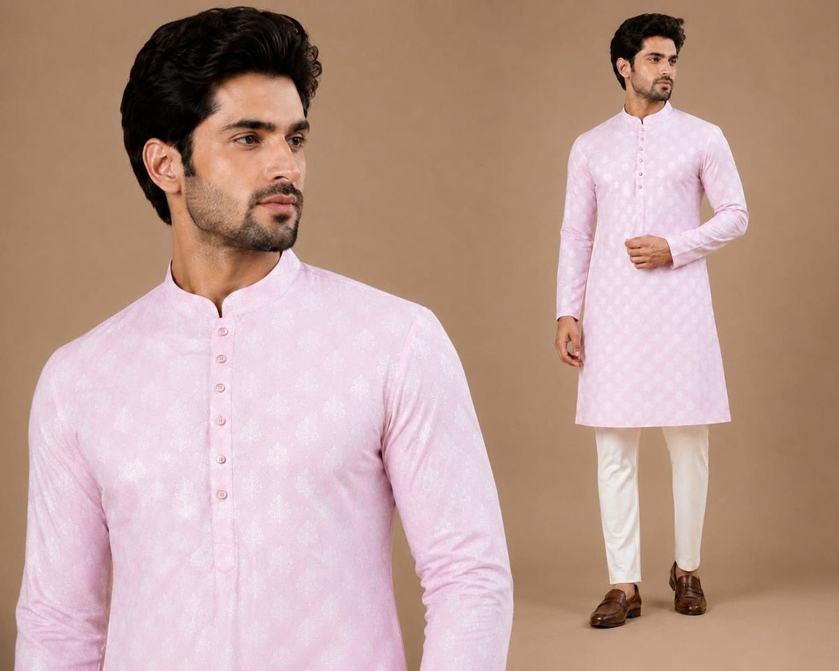 Light Pink Men's Kurta Melbourne