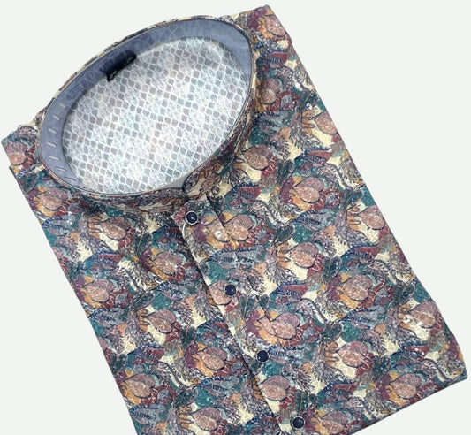 Men’s Multicolor Artistic Printed Kurta (MK28)