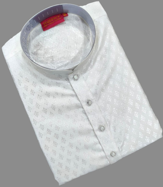 White Festive Kurta – MK26