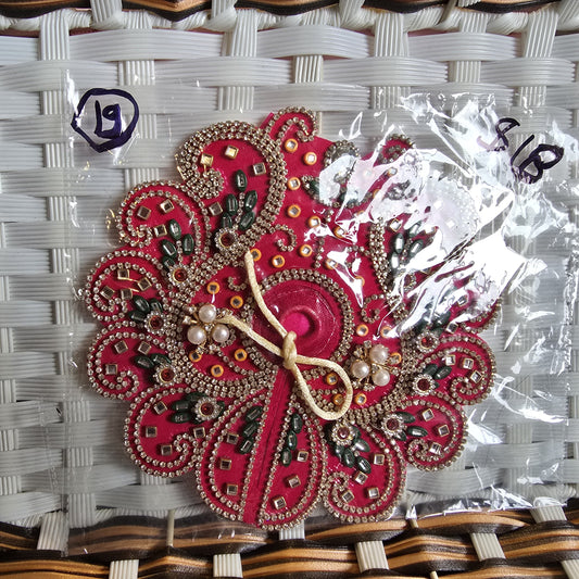 Laddu Gopal Dress (6.5 inches),  size 3 – Dark pink-19