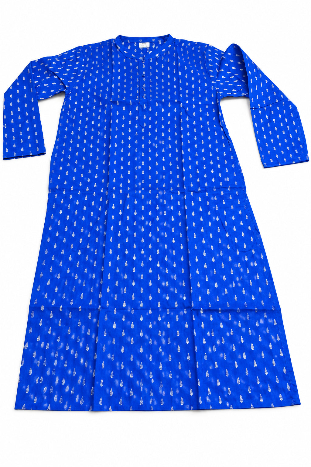 Royal Blue Printed Men’s Kurta