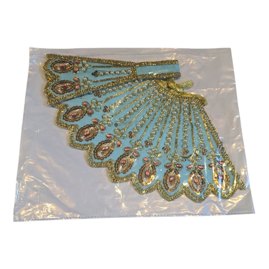 ZD3 - Durga ji lehnga chunri -Light Blue