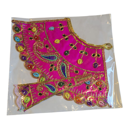 ZD6 - Durga ji lehnga chunri -Pink