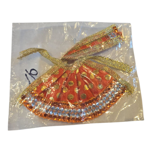 ZD14 - Durga ji lehnga chunri - Yellow small